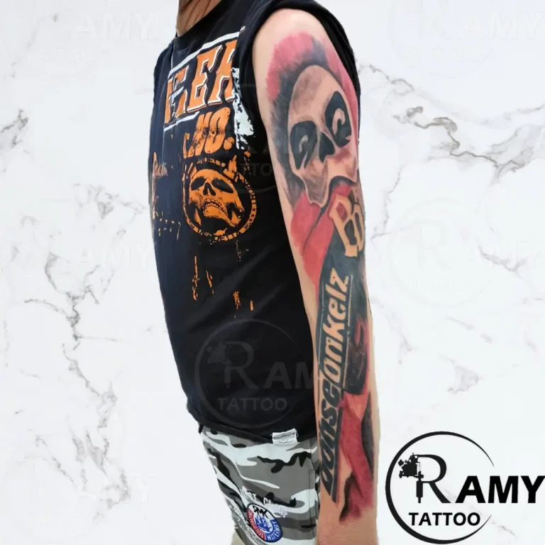 Script & Symbols tattoo by Ramy in Hurghada