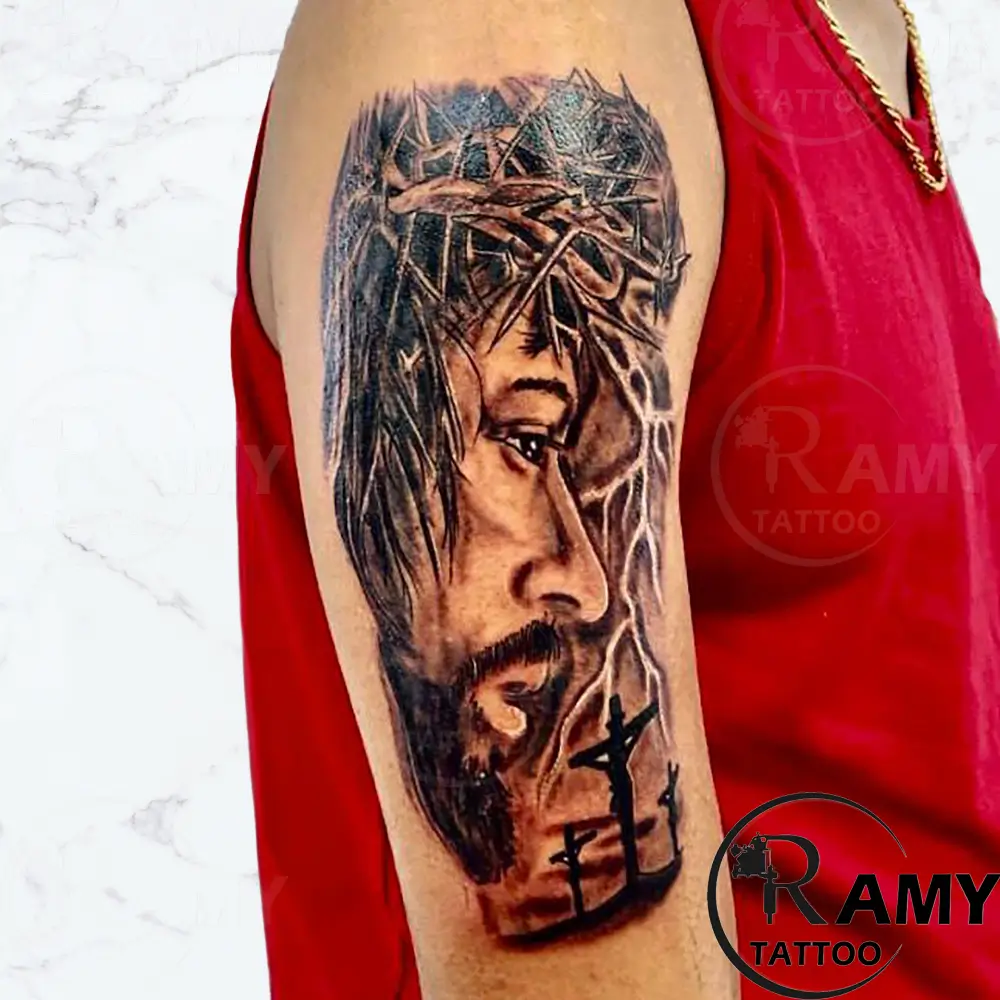 Black & Grey tattoo by Ramy