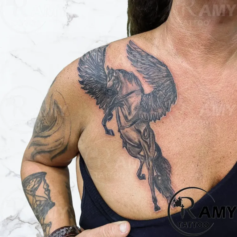 Black & Grey tattoo by Ramy in Hurghada
