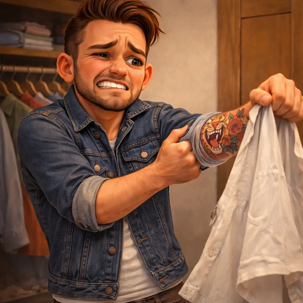 Ramy Tattoo No tight clothes