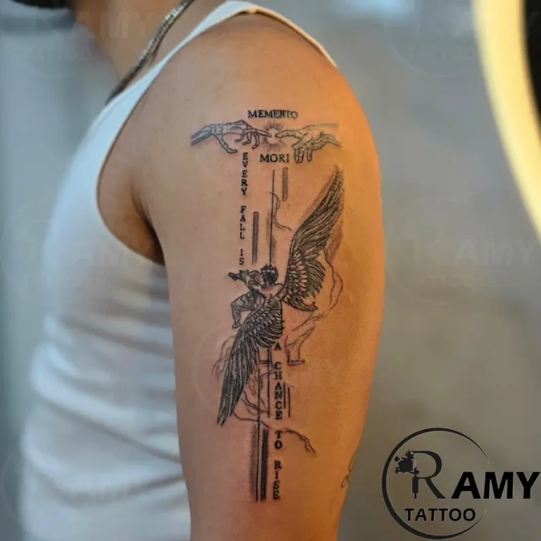 Black & Grey tattoo by Ramy in Hurghada