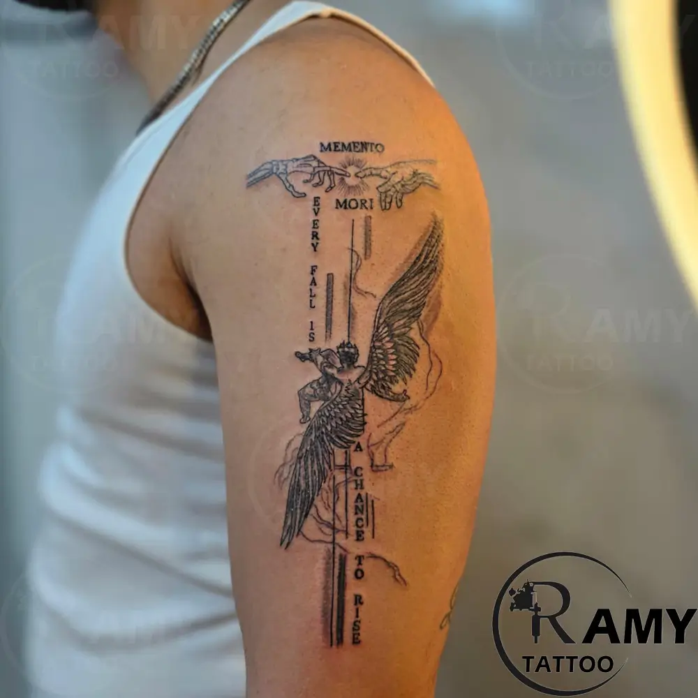 Black & Grey tattoo by Ramy
