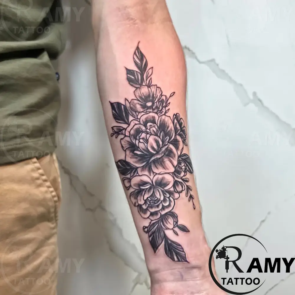 Black & Grey tattoo by Ramy